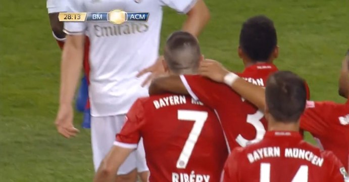 Le doublé de Franck Ribéry face au Milan AC !
