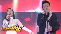 Its Showtime: Jonalyn and Young JV sing 