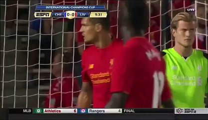 Fabregas with an amazing assist for Cahill : Chelsea 1-0 Livepool