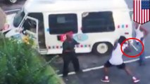 Baseball bat attack on video: Memphis thugs assault ice cream truck driver with bat - TomoNews