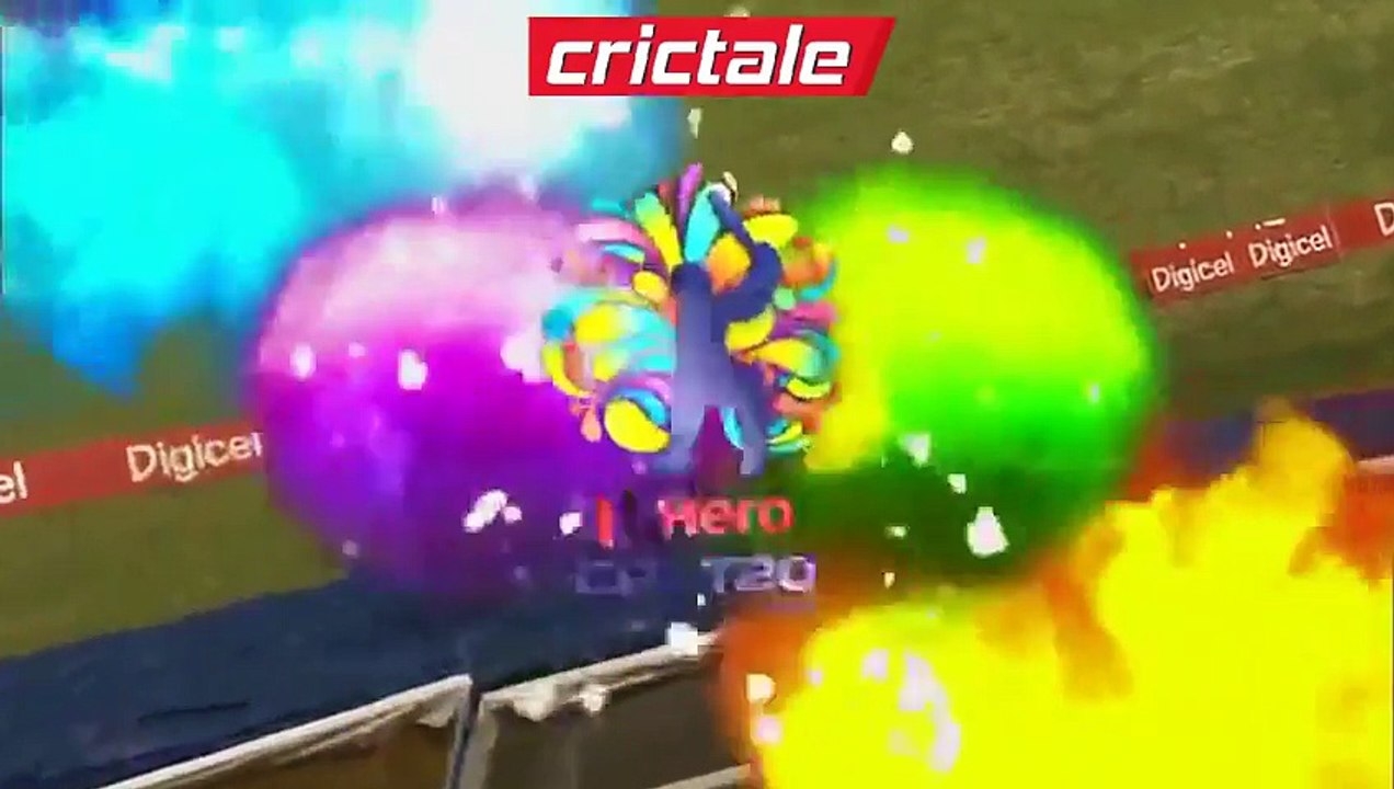 Umar Akmal 3 sixes to Jerome Taylor CPL 2016