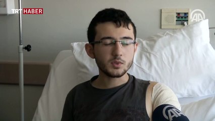 Tanka yumruğuyla karşı koydu