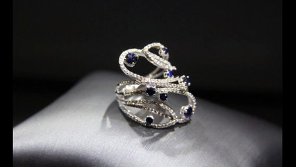 Gecenin Mavisi-Fantezi Pırlanta Yüzük