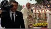 Le pape François rate une marche et tombe à Czestochowa en Pologne