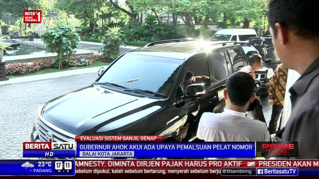 Ahok Sebut Pemalsu Pelat Kendaraan Bisa Dipidana