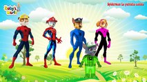 Kids sang Superman The Peanuts Tegnefilm for børn - Finger Family Nursery Rhymes Songs For infanoj.m
