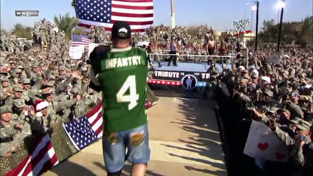 John Cena, Batista & Rey Mysterio vs. Randy Orton & Jeri-Show- Tribute to the Troops, Dec. 20, 2008