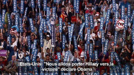 Obama: "Nous allons porter Hillary vers la victoire"