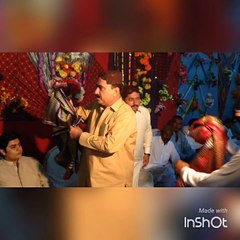 Bahadur khan Jamali ( CIA Incharge) presenting loongi to inayat ali Malkani on wedding ceremony of Shafquat ali malkani