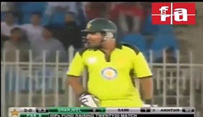 What Happened When Shoaib Akhtar Bowling To Sharjeel Khan