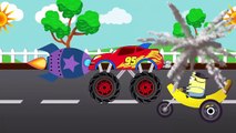 Disney Lightning Mcqueen Truck Vs Minions Banana Motor _ Monster Trucks For Kids (720p_30fps_H264-192kbit_AAC)