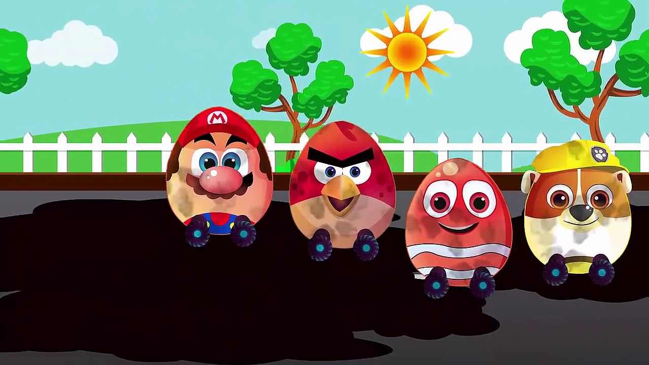 Lightning Mcqueen with Surprise Eggs _ Peppa Pig Angry Bird Paw Patrol Nemo _ Video For Kids (720p_30fps_H264-192kbit_AAC)