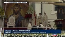 A fall from grace: Pope Francis 'in good shape' despite fall