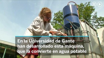 La maquina que convierte la orina en agua potable