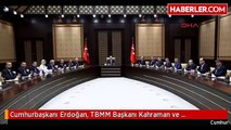 Cumhurbaşkanı Erdoğan, TBMM Başkanı Kahraman ve Başkanlık Divanı Üyelerini Kabul Etti