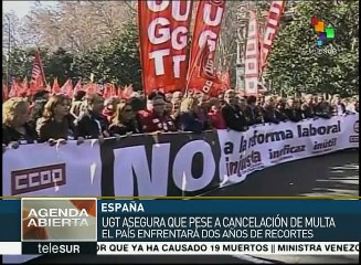 UGT se pronuncia contra los recortes sociales en España