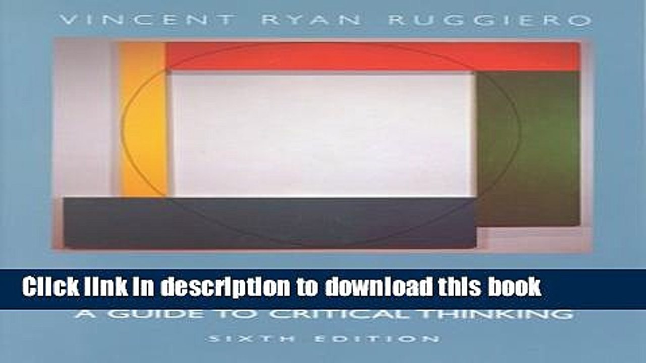 Download Beyond Feelings: A Guide to Critical Thinking PDF Free