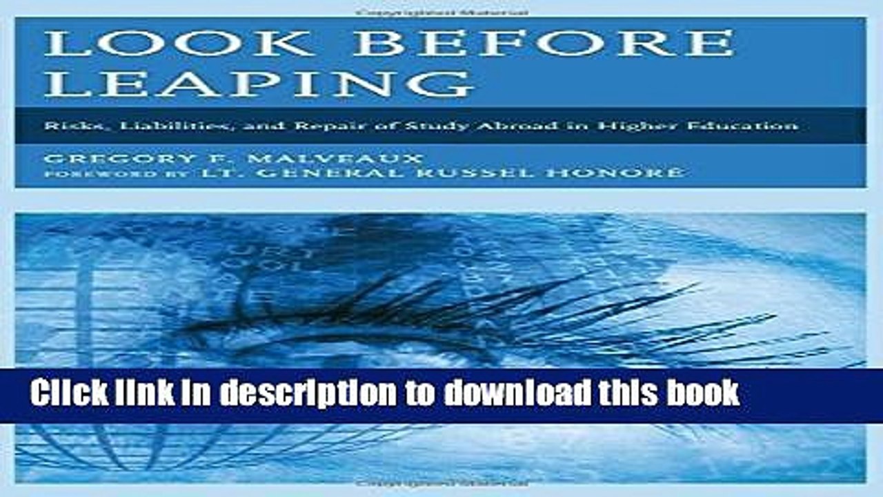 Read Look Before Leaping: Risks, Liabilities, and Repair of Study Abroad in Higher Education Ebook