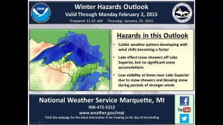 Winter Weather Outlook - January 29, 2015