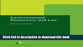 Download Environmental Democracy and Law: Public Participation in Europe Ebook Free