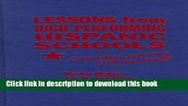 Read Lessons from High-Performing Hispanic Schools: Creating Learning Communities (Critical Issues