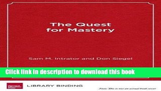 Download The Quest for Mastery: Positive Youth Development Through Out-of-School Programs PDF Online