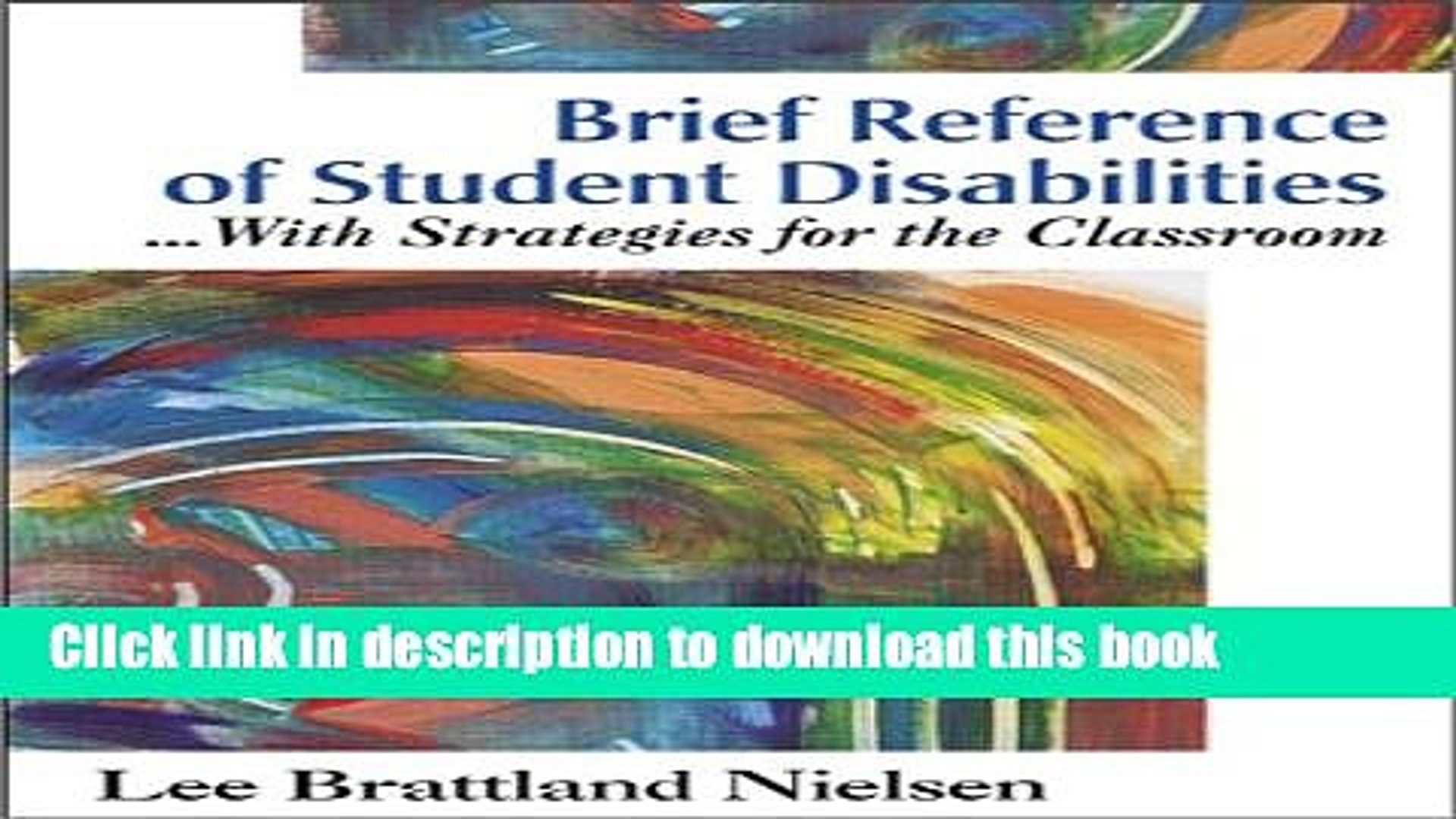 ⁣Read Brief Reference of Student Disabilities: ...With Strategies for the Classroom Ebook Free