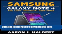 Read Samsung Galaxy Note 4: The 100% Unofficial User Guide Ebook Free
