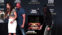 UFC 200 press conference staredowns