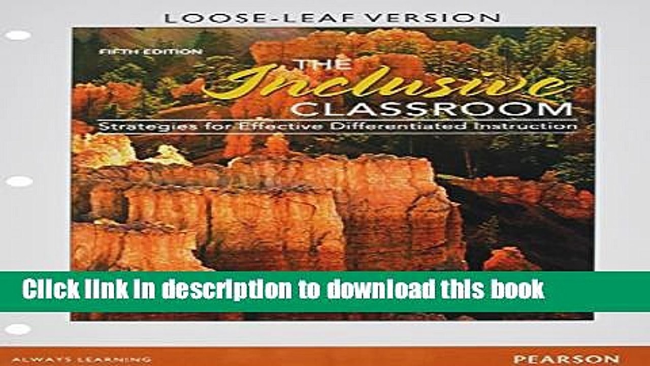 Read Inclusive Classroom, The, Loose-Leaf Version Plus NEW MyEducationLab with Video-Enhanced