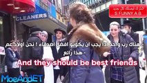شاهد ردة فعل الاجانب عندما راو مسلم يمشي مع يهودي في الشارع