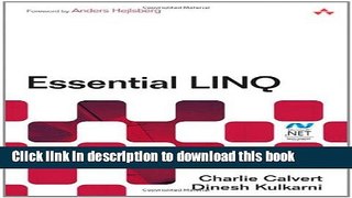 Download Essential LINQ Ebook Online