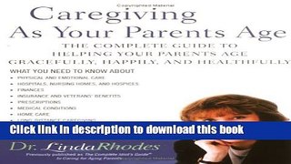 Read Caregiving As Your Parents Age Ebook Free
