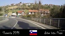 drive into Piran and through Portoroz Slovenia 24-Mar-2015