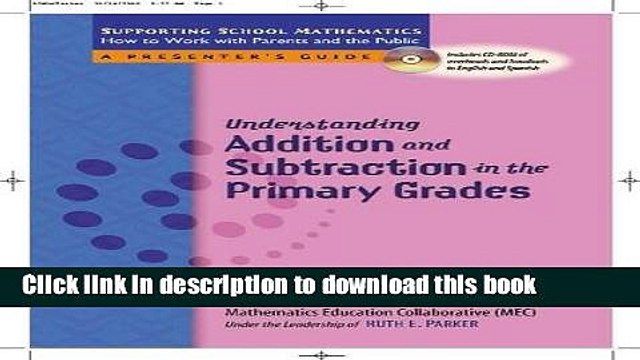 Read Understanding Addition and Subtraction in the Primary Grades (Supporting School Mathematics: