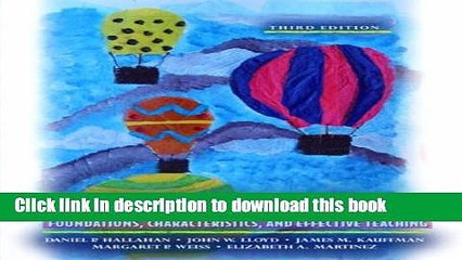 Read Learning Disabilities: Foundations, Characteristics, and Effective Teaching (3rd Edition)