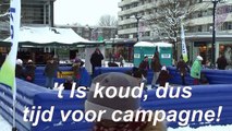 PvdA Amsterdam Nieuw-West - campagne op Osdorpplein op 19 december 2010