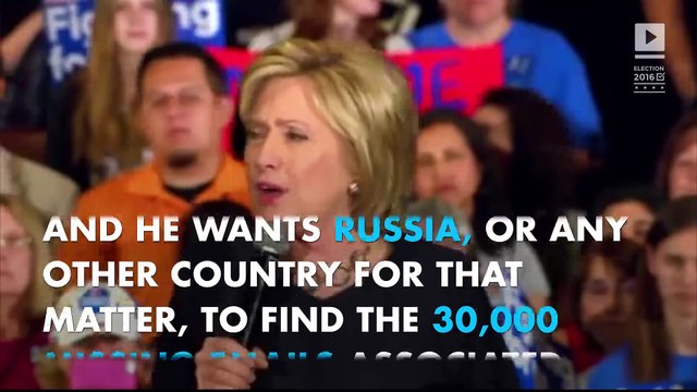 Trump calls on Russia to find Hillary Clinton's missing emails