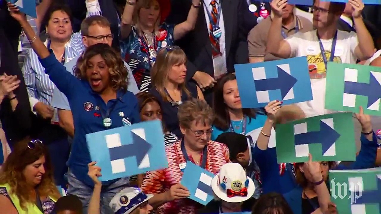 Hillary Clinton announced as Democratic nominee for president