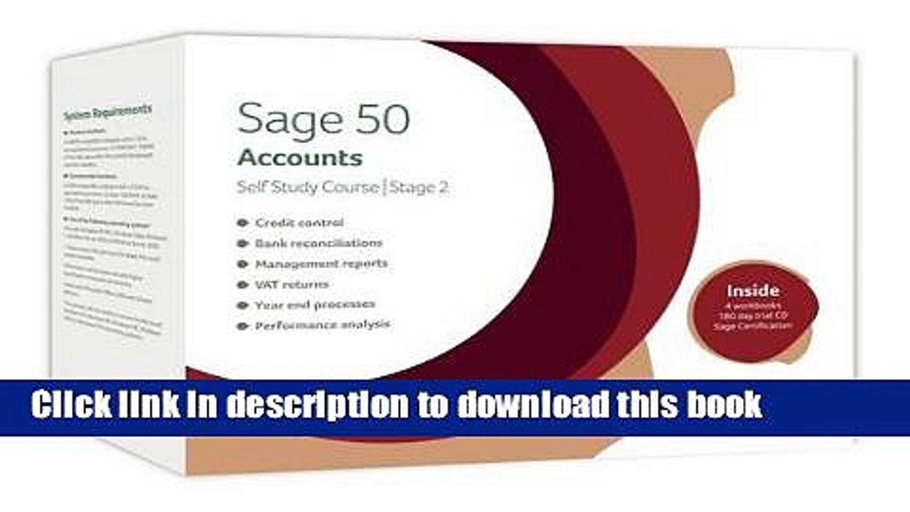 Read Sage 50 Accounts 2011 Self Study Course: Stage 2  Ebook Free