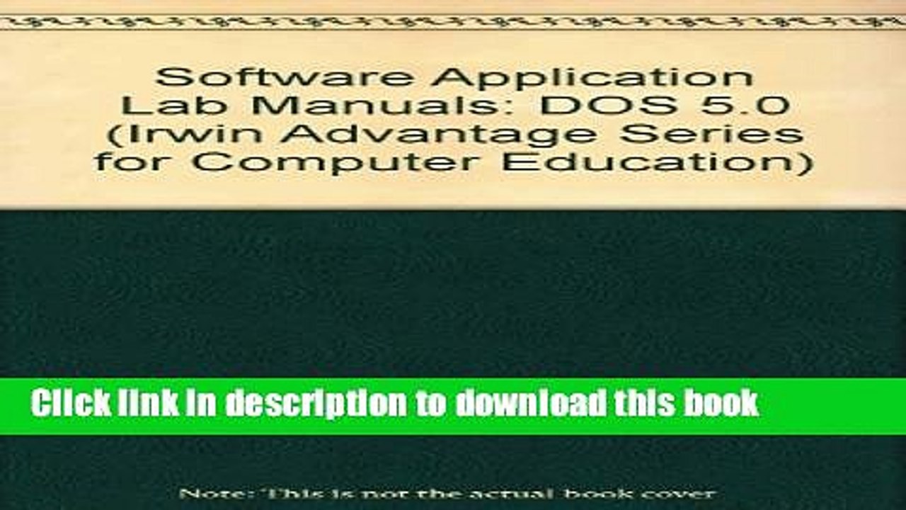 Read DOS 5.0 Ebook Free