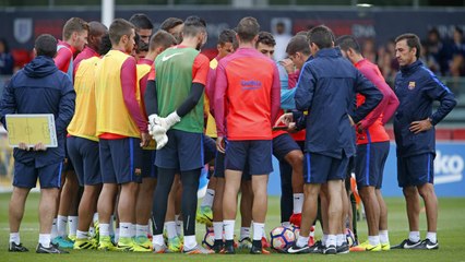 FC Barcelona's evening training session at St. Georges Park (28/07/16)
