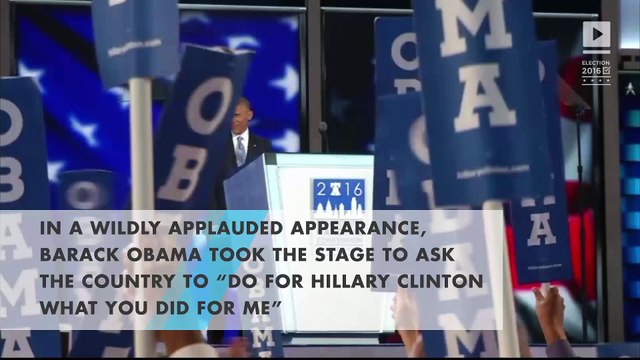 Democratic Convention: President Barack Obama passes baton to Hillary Clinton