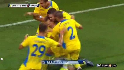 Matic Crnic Goal - Domzale 1-0 West Ham - 28-07-2016