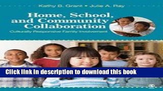 Read Home, School,   Community Collaboration- Culturally Responsive Family Involvement (10) by