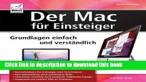 Read Der Mac fÃ¼r Einsteiger: Grundlagen einfach und verstÃ¤ndlich Ebook Free