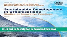 [PDF] Sustainable Development in Organizations: Studies on Innovative Practices Download Full Ebook