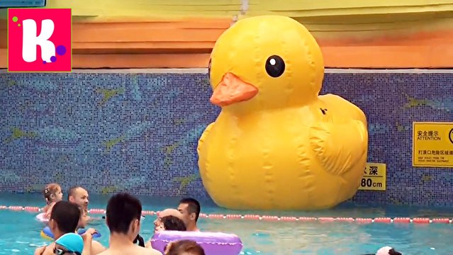 Катя купается в огромном бассейне с уточкой в аквапарке и 1100 магазинов игрушек в одном Центре новое видео канал 2016
