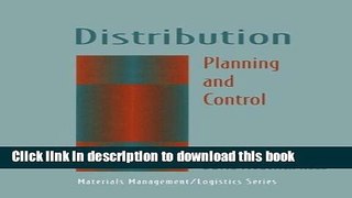 Read Distribution: Planning and Control (Chapman   Hall Materials Management/Logistics Series)