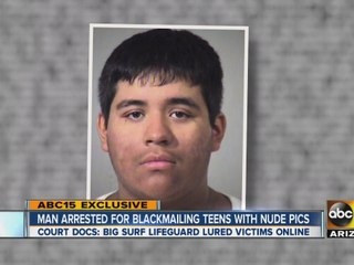 Man arrested for blackmailing teens with nude photos